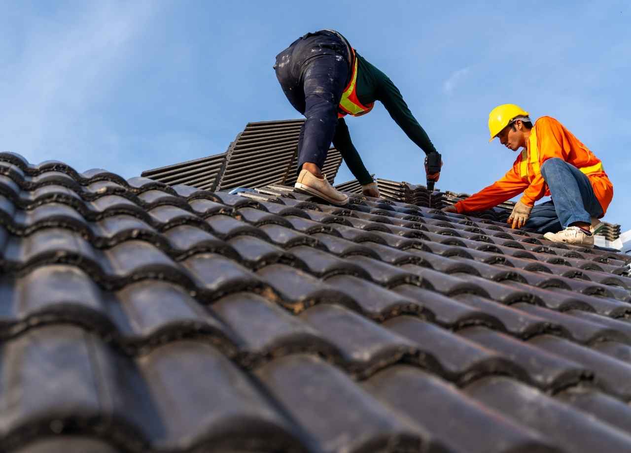 constructing roof